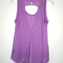 Zella Lavender Lean Routine Cut Out Tank Top S Photo 3