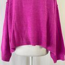 Lumière New  Boxy Pocket Pullover Sweater Pink Photo 12