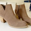 Dolce Vita Janie Perforated Suede Bootie Tan Size 7 Photo 5