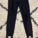 American Eagle Distressed Black Hi-Rise Jeggings Photo 3