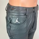 Nike Jordan  x Travis Scott Cactus Jack NWT 100% Leather Pants Bootcut Pants Sz 2 Photo 5