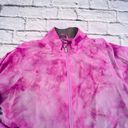 Adidas  Windbreaker Jacket Large Purple Tie Dye Full Zip Long‎ Sleeve Outdoor Photo 1