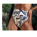 Beach Riot NEW  x Free People Psychedelic Swirl Highway Black Cream Size Small Photo 0