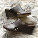 Unisa NWOT  Women's Brown Wedge Summer Sandals sz 8 Photo 3