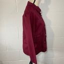 Abound Nordstrom Burgundy Zip Up Utility Jacket Photo 1