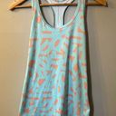 Nike  Dri Fit Athletic Tank Light Blue and Peachy Orange Size Medium Slim Summer Photo 0