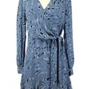 Parker  Womens 4 Miles Faux Wrap Silk Blend Dress Flounce Zebra Romantic Feminine Photo 0