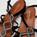 Arizona Jeans  Company Womens Bedazzled Strappy Ankle Sandals Sz 8 Photo 4