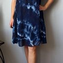 DKNY  Acid Wash Pleated Shift Dress Size 10 Photo 1