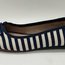 Charter Club  Flats Womens 6M Navy Stripe Bailynn3 Fabric Ballet Nautical NEW Photo 1