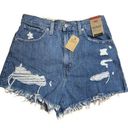 Levi’s New Levi's High-Waisted Mom Shorts Size 30 Medium Wash Photo 0