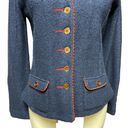 Anthropologie  Rosie Neira Wool Buttoned Military Sweater Blazer Jacket Size XS Photo 3