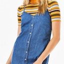 LA Hearts Faux Denim Button-Up Dress Photo 0