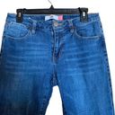 CAbi  #5495 Size 4 Blue Cropped High Straight Raw Hem Distressed Denim Jeans Photo 1