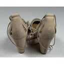 Lauren Ralph Lauren Verna Ankle Wrap D'Orsay Pumps Beige Calf Hair Leather Sz10B Tan Size 10 Photo 4