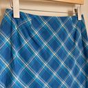 Talbots Y2K Blue Plaid Skirt  Photo 1