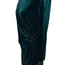 DKNY #308  Boat-Neck Velvet Mini Dress In Hunter Green NWT Photo 5