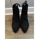 Unisa  Floral Embroidered Booties Black Faux Suede Size 7.5 Women’s Boho Country Photo 4