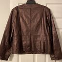 Bernardo  Womens Leather Jacket excellent condition long 25” bust 38/40” Photo 8