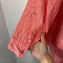 Sigrid Olsen  Coral Linen Long Sleeve Lightweight Top Plus Size 2X Photo 3