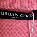 Urban Coco 5/$25  large light pink cardigan crop sweater Photo 3