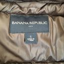 Banana Republic  Down Vest Jacket Full Zip Up Puff Womens Size‎ S Brown Photo 1