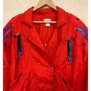 Lavon Vintage 80s Red Nylon Western Windbreaker Jacket Size M Photo 3