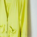 Rebecca Taylor  Lemon Yellow Cotton Cardigan Sweater Jacket Top Size S Photo 5