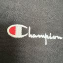 Champion  Fleece Pullover Sweatshirt Black MEDIUM Reverse Weave embroidered Logo Photo 7