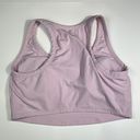 All In Motion Baby Pastel Pink Ribbed Racerback Lightly Lined Cropped Bra Tank Photo 1