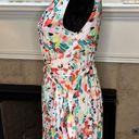 Floral Abstract One Shoulder Pleated Maxi Dress no tags size Medium Photo 4