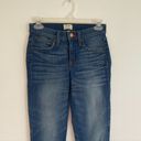 J.Crew NEW NWT  8" Toothpick Jean Newcastle Wash Let Down Hem Ripped Skinny 25 Photo 4