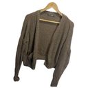 SheIn  Women's Essnce Drop Shoulder Open Front Cardigan Coffee Brown M Photo 2