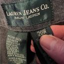 Krass&co Lauren Jeans . Womens Charcoal Gray Grey Jeans Pants LRL Ralph Lauren Size 20W Photo 7