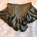 SheIn Sexy Ruffle Hem Pleather-like Shorts Photo 0