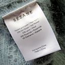 Sézane NWT La Maille Sezane Rosa Jumper in Sea Mist Mohair Deep V-neck Knit Sweater M Photo 3