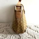 CELINE Vintage  Macadam Coated Canvas and Leather Shoulder Bag Photo 5