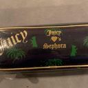 Juicy Couture  Juicy Loves Sephora Navy Blue Green and Gold Barrel Cosmetic Bag Photo 7