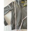 Lululemon Scuba Cotton Full Zip Up Hooded Jacket Grey Yellow Floral Size Small 6 Gray Photo 11