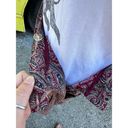 J.Crew  Maroon Paisley 80s Midi Skirt Medium Photo 3