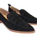 DV by Dolce Vit Dolce Vita Kleo Black Leather Suede Laser Cut Pointed Flats size 8.5 Photo 0