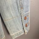 Gap Vintage  stretch faded denim blazer jacket western accents fitted medium Photo 7