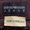 Emporio Armani New Sabrina Maroon Burgundy Cropped Slim Skinny Jeans, size 28” Photo 1