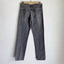 ZARA  Straight Leg Mid Rise Cotton Jeans Anthracite Gray Sz 2 Photo 2