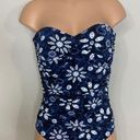 Bleu Rod Beattie New.  blue strapless swimsuit. Normally $129. Size 12 Photo 6