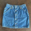 Esprit Vintage  Denim Button Mini Skirt / Size 7/8 Photo 0