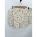 infinity Calia Shorts Women XL NWT Cream Freckle Dot Unbleached Mid Rise  Run Photo 1