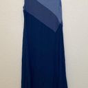 Soft Surroundings  Blue Colorblock Maxi Sleeveless Shift Dress EUC Sz Lg Petite Photo 3