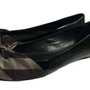 Burberry  Nova Check Patent Leather Ribbon Ballet Flats Sz 38.5 Photo 2