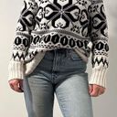 Ralph Lauren  Classic Fair Isle Knit Sweater in Cream/Black. Sz Medium Photo 0